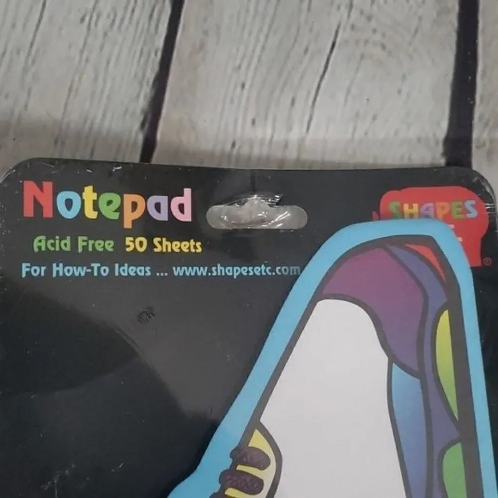 NWT Deadstock Vintage 80s 90s Rainbow Sneaker Notepad Stationary